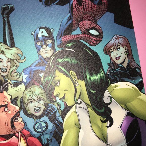 NEW, SIGNED Iron-Man Vs She-Hulk Print - Picture 5 of 8